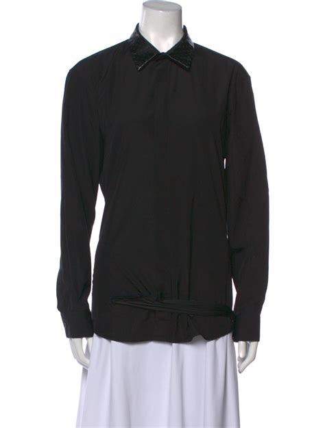 givenchy black button up|Women's Givenchy Button Up Tops .